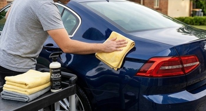 Car polish for a shiny car